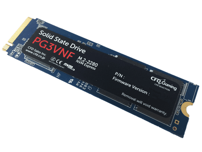 PCI-Express Gen4×4を採用したM.2 SSD（500GB）